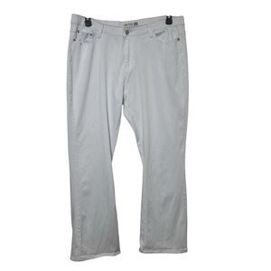 United Hearts Classic White Stretch-Waisted Flare Leg Jeans